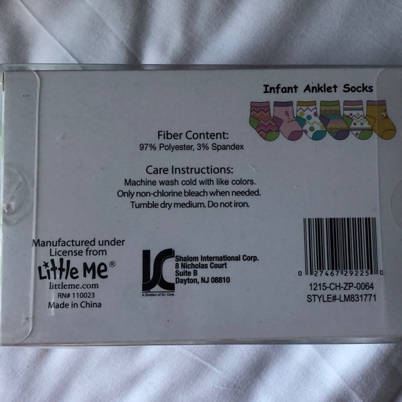 Little Me Infant "Easter" Ankle Socks - Picture 3 of 4